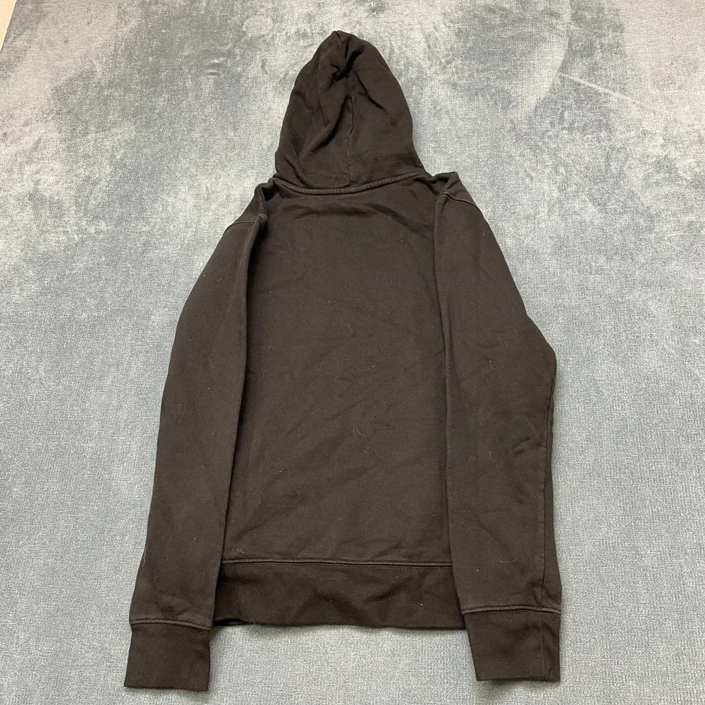 Nike Air Jordan Hoodie Men XL Black Fleece Lined Kangaroo Pocket Ribbed Pullover